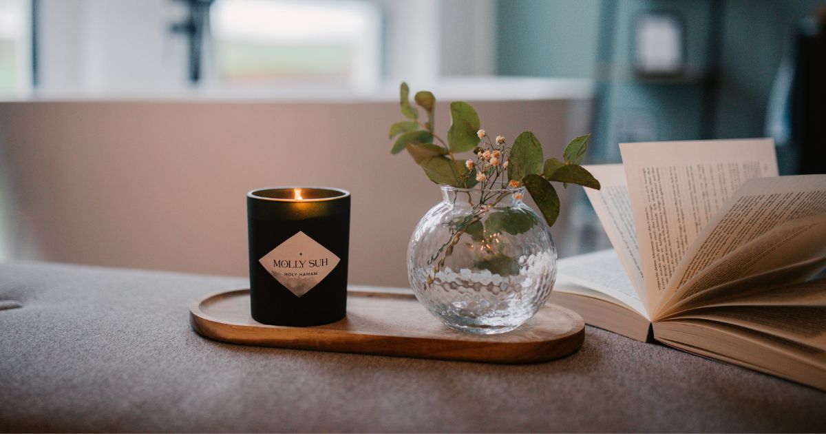 Nachhaltige Kerze aus recyceltem Pflanzenfett